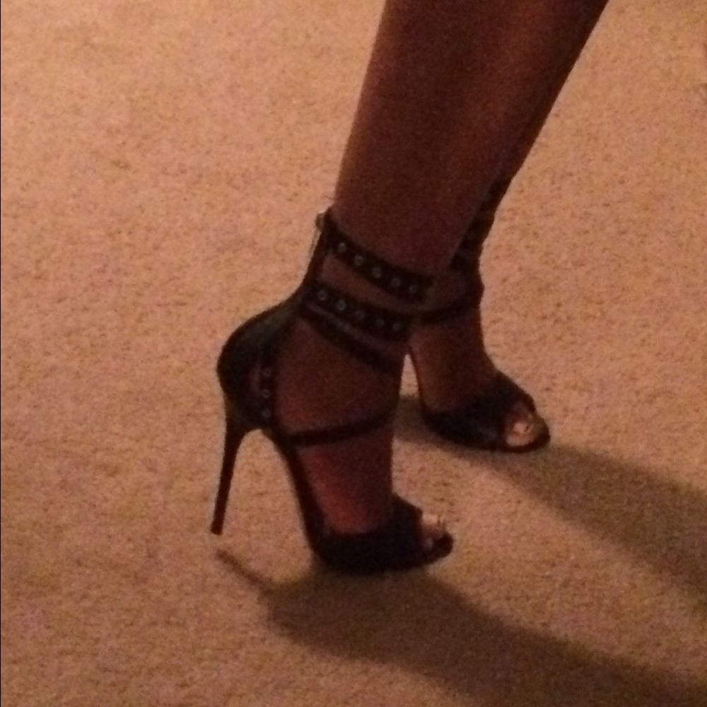 Jimmy Choo Black Strappy High Heel Sandals - Picture 3 of 4